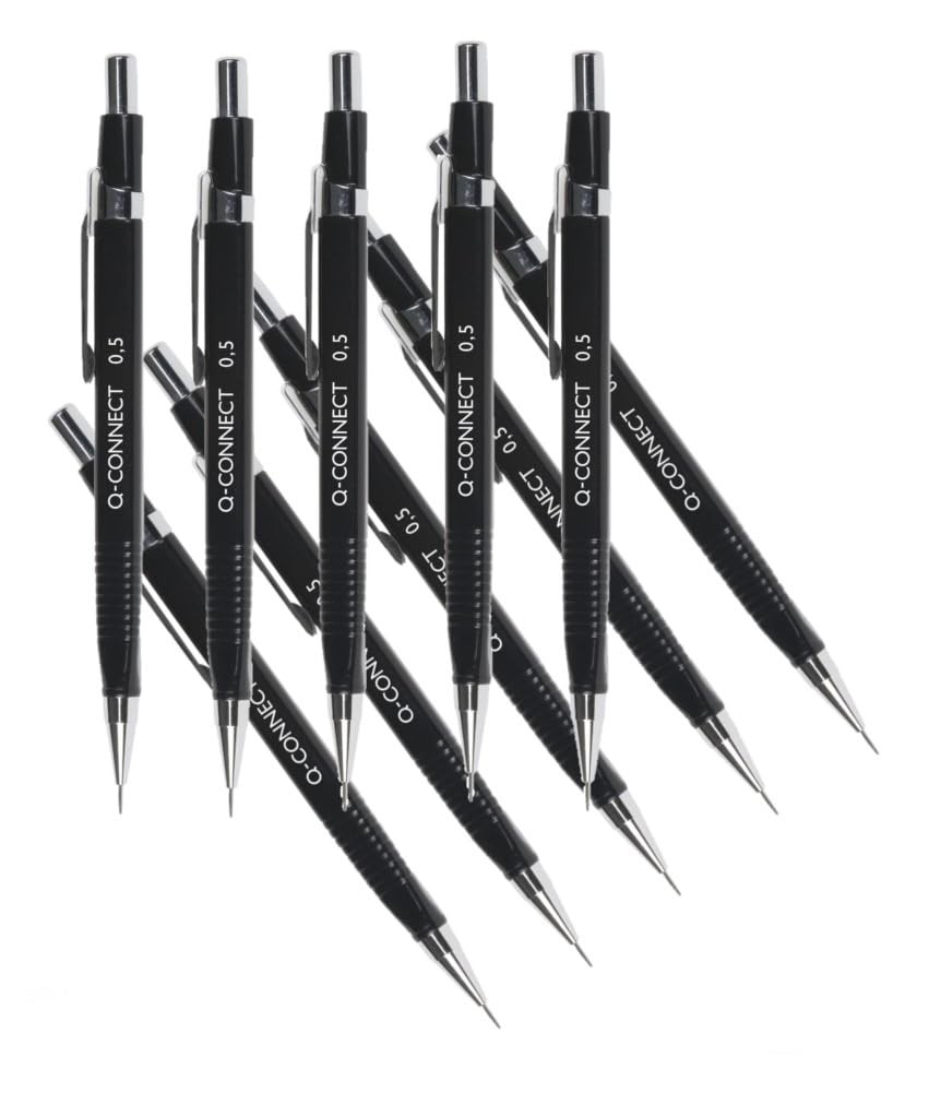 Q-Connect Refillable Automatic Pencil Fine 0.5mm HB (10 Pack) KF01937 0.5 mm