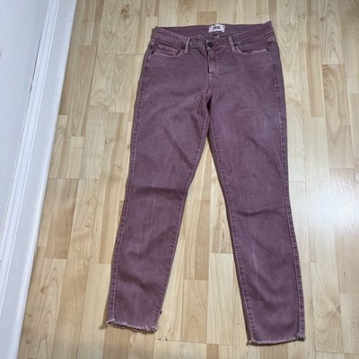 Paige Women's Hoxton Skinny Ankle Jeans Vintage Garden Rose Size 29