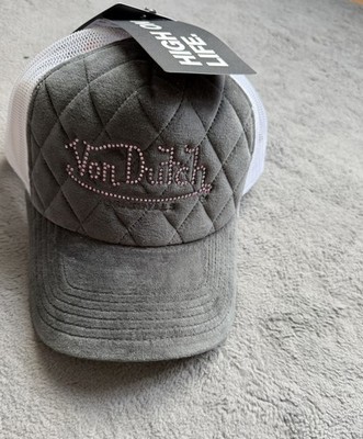Von Dutch Trucker Cap Kappe Käppi Grau Lila Neu Mit Etikett Uvp 40 