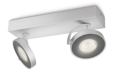 Philips myLiving Clockwork LED Spotbalken, 2-flammig, aluminium, 531724816