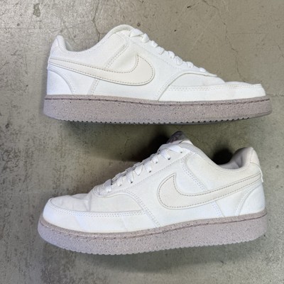Nike Court Vision Low Canvas Women s 7.5 Shoe Sneaker White Phantom Pink Dj6259