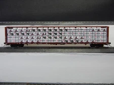 Solid Wood Wrapped Lumber Load for 72 Foot Centerbeam Flat Car