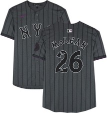 Nolan McLean New York Mets Autographed Nike 2024 City Connect Limtied Jersey