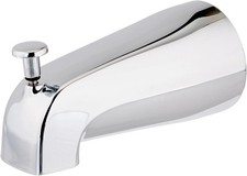 5-3/8 Inch Nose Diverter Tub Spout, 1/2 Inch IPS Connection, Chrome Finish, 1508