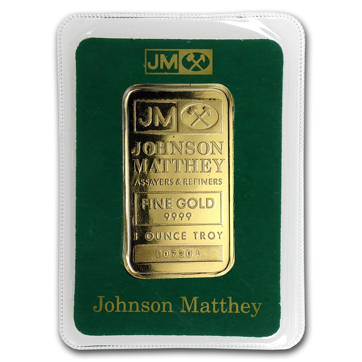 Johnson Matthey 1g 24K/純金入りペーパーウェイト Johnson Matthey 1g