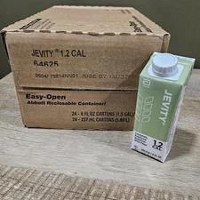 24 PK Jevity 1.2 Cal Tube Feeding Formula w/Fiber, 8 Oz Case Exp AUG 2026