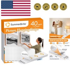 XL Picture Hanging Strips Heavy Duty, 40 Strips Damage Free Removal Picture H... 0.60 per strip