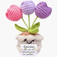 Pocket Hug Vergissmeinnicht-Blume Handgefertigter GlüCksbringer FüR Freunde
