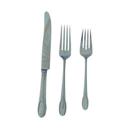 1933 International Silver Trousseau Pattern Sterling Flatware 2 Forks 1 Knife No