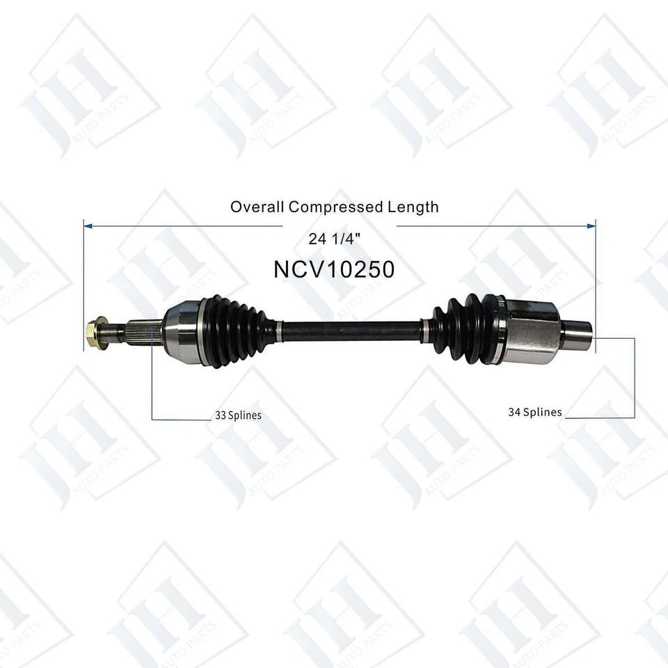 Juego de juntas de eje CV par delantero izquierdo derecho original para Saturn Vue V6 2003 3,0 L tracción delantera Foto 3 de 4