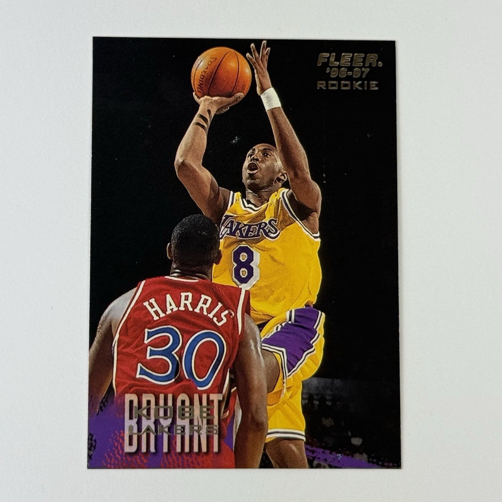 Fleer 1996-97 Kobe Bryant Rookie #203 Los Angeles Lakers Basketball Card