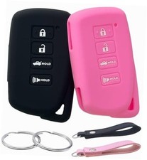 Silicone Rubber Key Fob Cover Compatible with 2013-2021 Lexus ES300h ES350