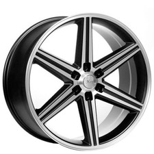 24 Iroc Wheels Black Machined 6-lugs Rims 4pcs