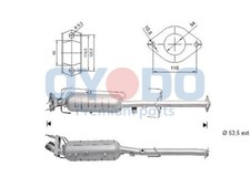 Oyodo DPF Rußpartikelfilter Dieselpartikelfilter 20N0039-OYO für MAZDA Sport GH