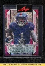 2021 Leaf Metal Draft Portrait Auto 1/1 Pooka Williams Jr #PA-PWJ READ 0wp8