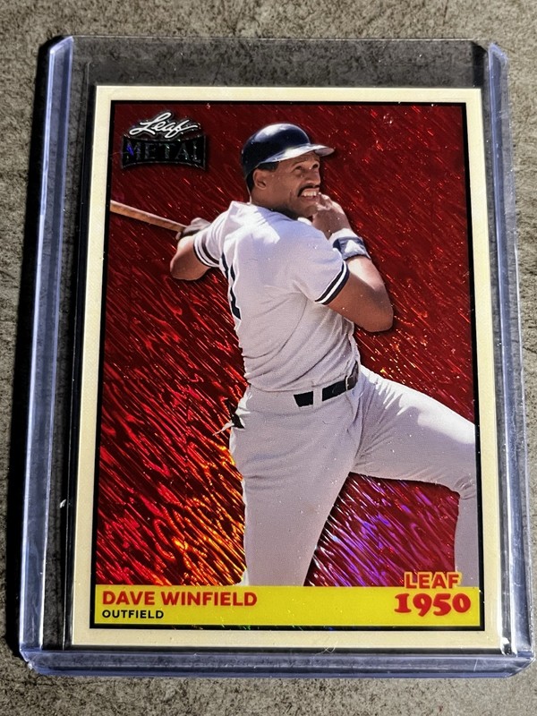 2026 Leaf Metal Draft Dave Winfield New York Yankees Red Shimmer SP 1/1