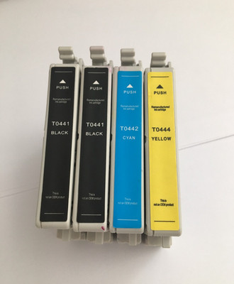 T0441 T0442 T0444 Inkjet for Epson Stylus C86 C84 C66 C64 CX6600 CX6400 - 4 Pack