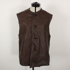 CWCW WW2 British Military Issue Leather Jerkin Vest Mens 38-40" Reenactment 40s