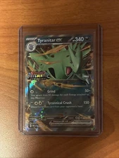 Pokémon TCG Tyranitar EX Prismatic Evolutions Holo Card 064/131 Stamped
