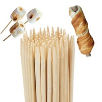 Stockbrot SpießE GrillspießE Aus Bambus 100 StüCk 90 Cm Marshmallow SpießE