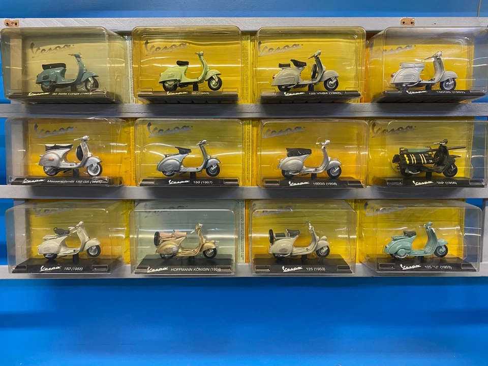 44 MODELLINI VESPA DA COLLEZIONE SCALA 1:18 VESPA COLLECTION RCS LIBRI - Immagine 3 di 4