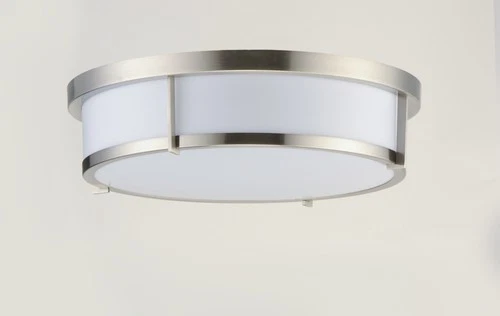 Maxim 10274WT Rogue 17"W LED Flush Mount Drum Ceiling Fixture - Black - Picture 6 of 12