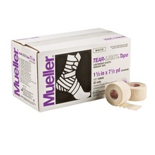 Mueller Tear-Light Elastic Athletic Stretch Tape : 1-1/2 in. x 7-1/2 yds. White