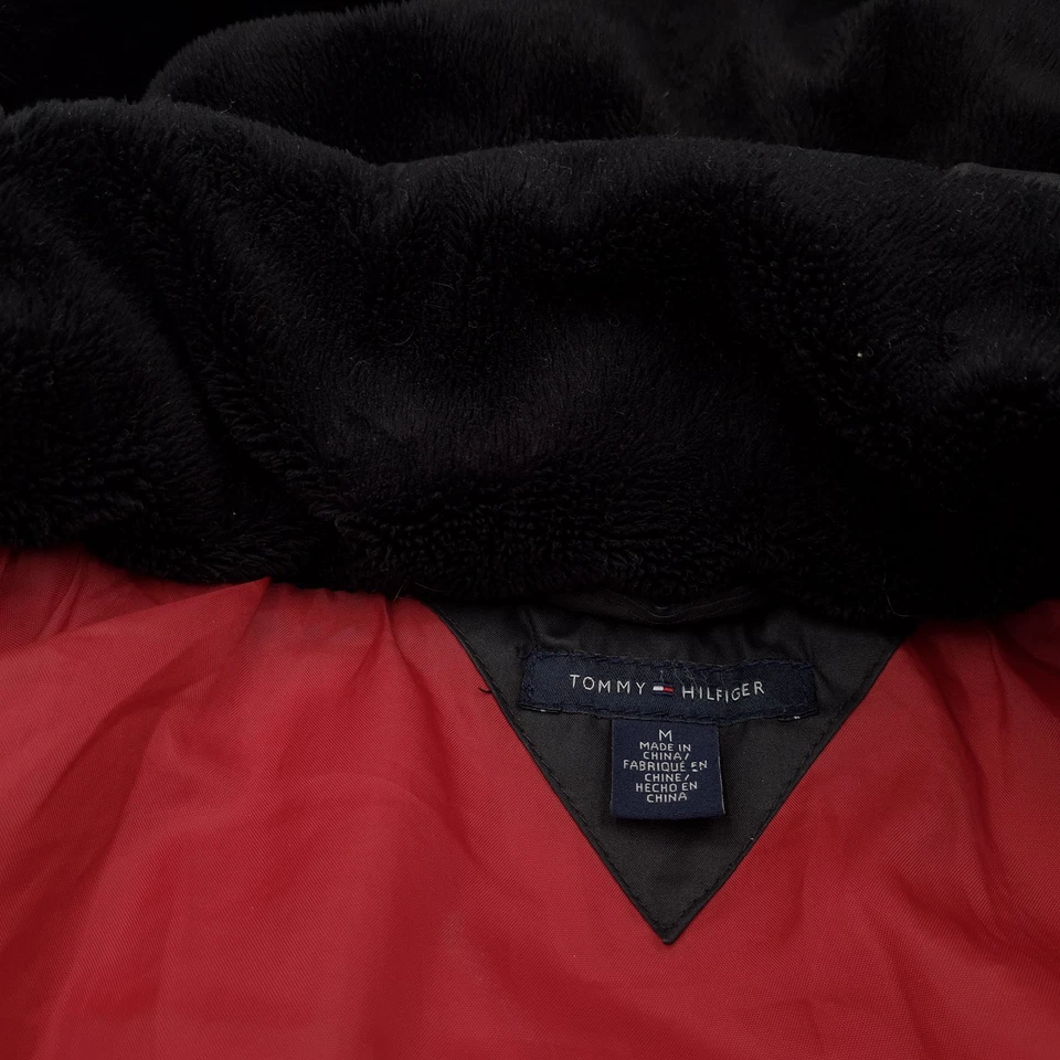 Vintage Tommy Hilfiger Damen Puffer Steppmantel Zq1 Schwarz Gr. M - Bild 4 von 4