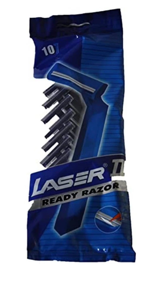 Kaufen Sie 1 erhalten Sie 1 gratis = 2er Pack Laser Twin II Einwegrasierer 10 Stück Doppelklingen