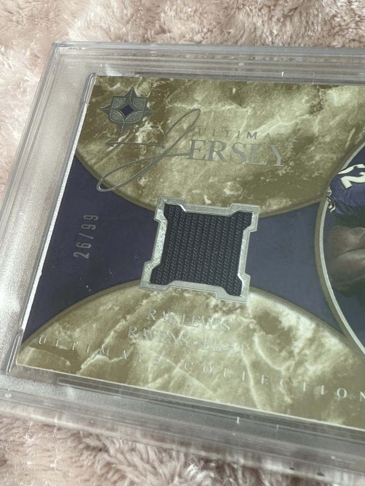 Upper Deck Ultimate Collection Ray Lewis Game Worn Patch Card /99 Ravens Pop 1! - Image 2 of 4