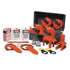 Brady Lkxv Portable Lockout Kit, Gray, Valve Lockout