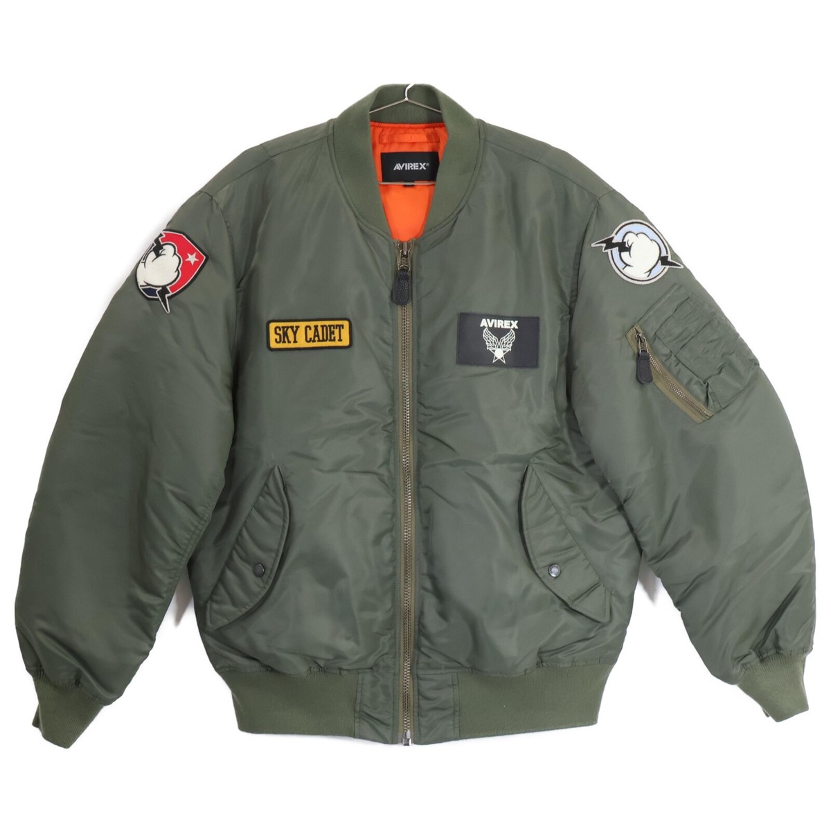 限定 LIMITED AVIREX DECK CREW MA-1 2XL AVIREX MA-1 Jacket XXL Size Khaki DECK CREW 6192209 From