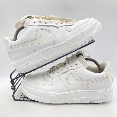Nike Air Force 1 Pixel Weiß Turnschuhe Größe UK 8,5 Damen Plateau CK6649-100