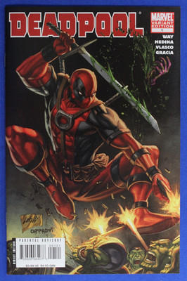 Deadpool #1 Rob Liefeld Variant VF/NM Marvel 2008 Daniel Way Paco Medina