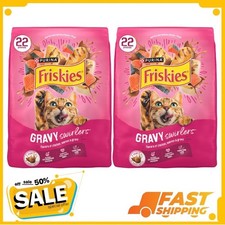 (2 pack) Purina Friskies Gravy Swirlers Dry Cat Food Flavors of Chicken, 22 lb  0.92 per pound