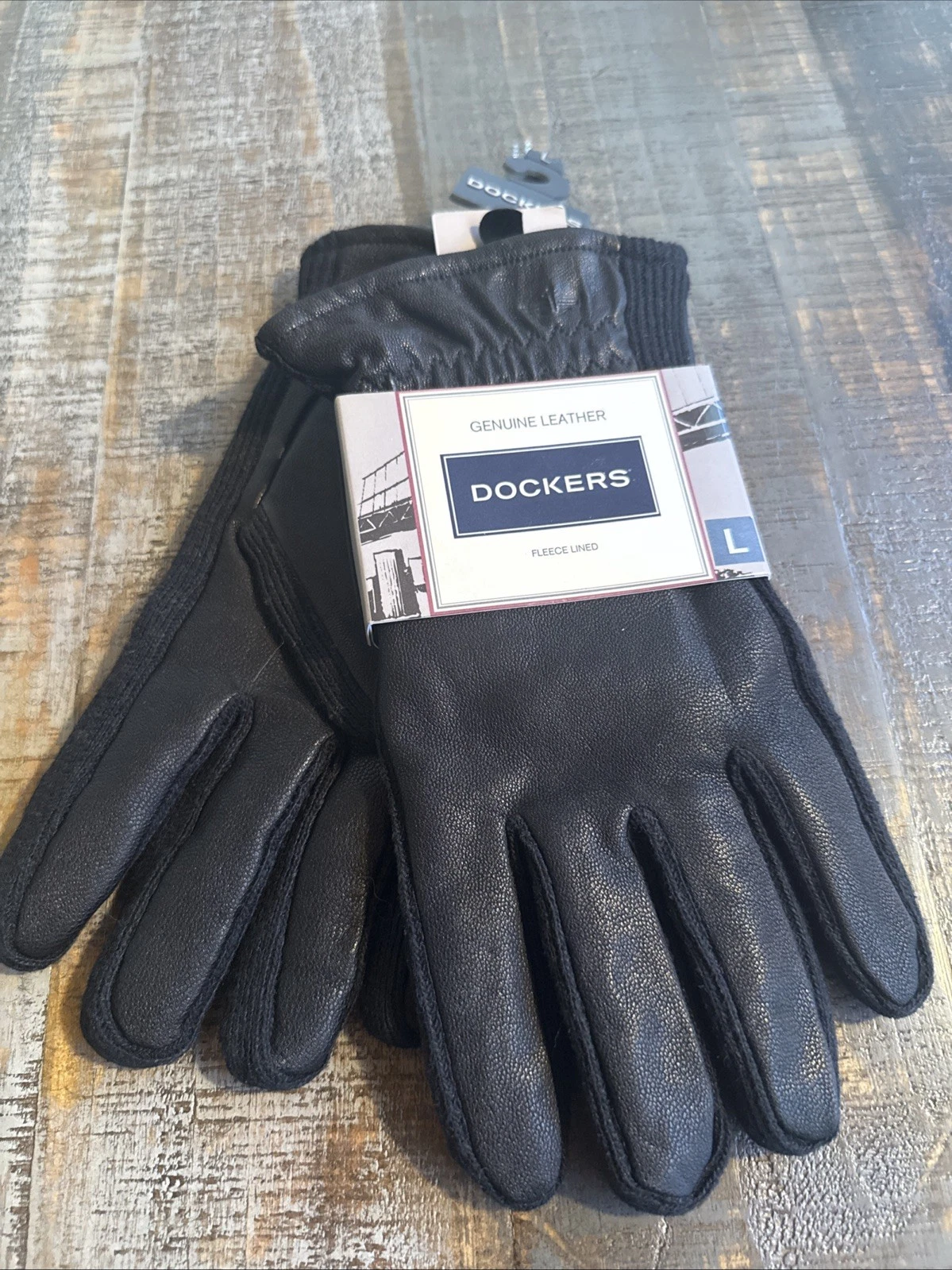 dockers fleece lined leather gloves Large