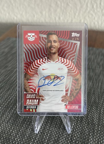 Topps RB Leipzig 100% Team Set 23/24 David Raum Auto Red /5