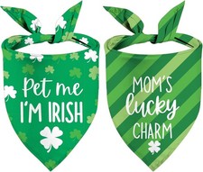 St Patrick's Day Dog Bandanas - Lucky One Size, Patrick apos;s