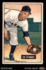1951 Bowman #13 Eddie Stanky Giants 4.5 - VG/EX+