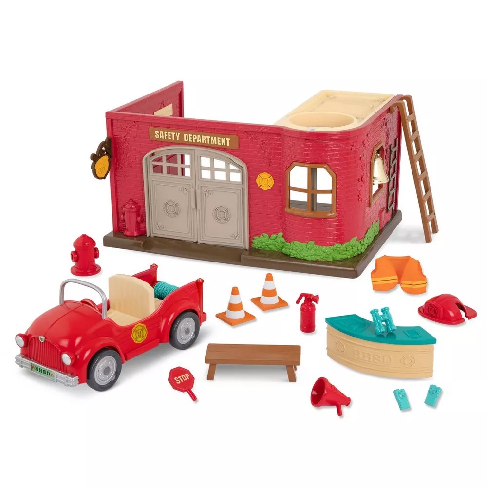 Игрушечный игровой набор для пожарной станции Lil Woodzeez Honeysuckle Safety Department 16шт 5490₽