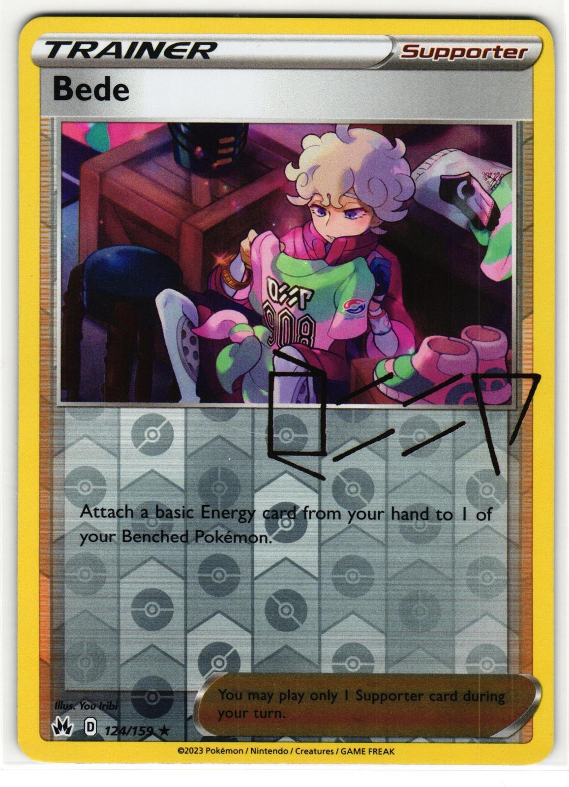 BEDE 124/159 HOLO CROWN ZENITH ENGLISH POKEMON TCG