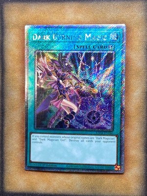 Yugioh Dark Burning Magic RA04-EN246 Platinum Secret Rare 1st Ed NM