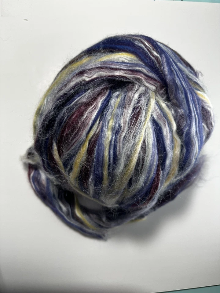 Ashland Bay Wool Roving Fiber purple/multi to Felt or Spin Approx 12 Oz - Image 2 of 4