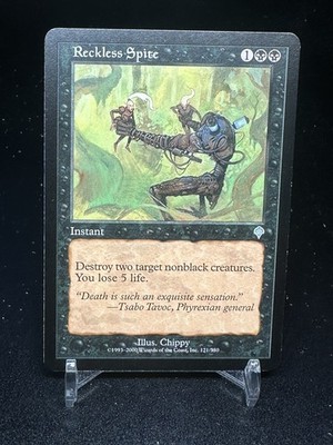 MTG Invasion Reckless Spite 121/350 Uncommon Black 2000