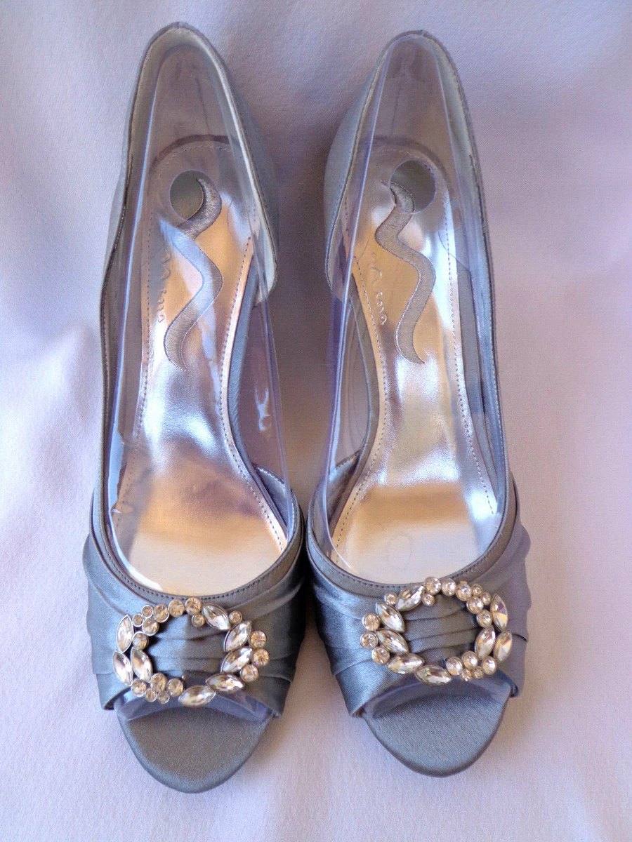 Pewter store rhinestone shoes