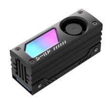 M.2 SSD Kühler 20mm PWM-Lüfter ARGB Alumini...