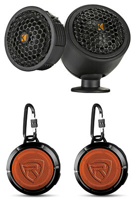 Buy Kicker 51KST2504 1" 4-Ohm Tweeters With Crossovers & Swivel Mount - Pair Online - View #6