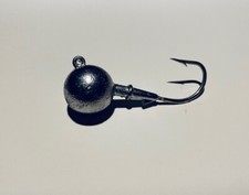 10 Pack Unpainted Round Gulp Ball Jigs Mustad Duratin Hooks from 1oz to 6oz