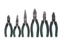 Cutting Pliers 6 Piece Set 6"/8" Long Nose, 6"/7" Diagonal Cut & 7"/8" Linesman