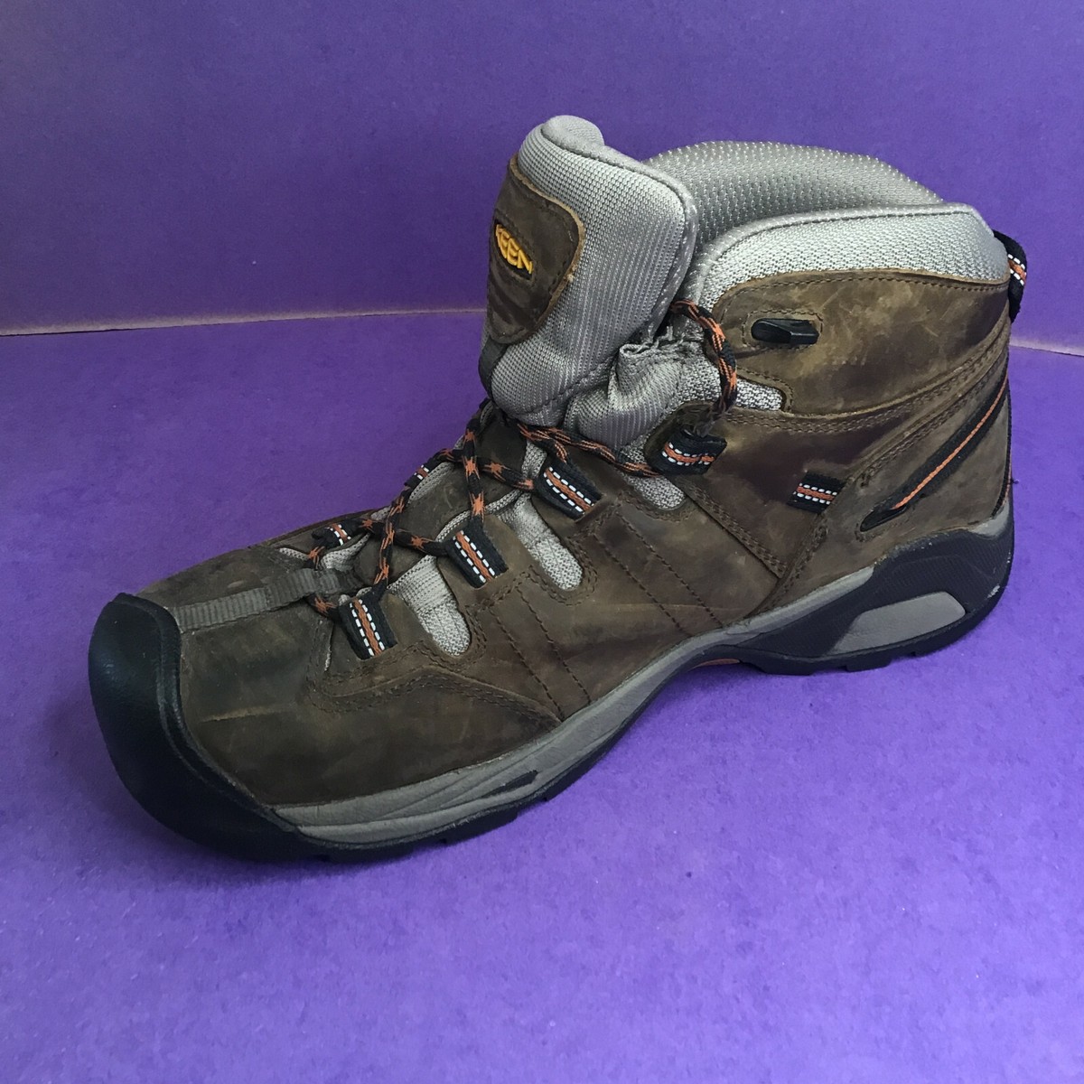 Keen Men\'s Size 9.5 Ankle Brown Work Hiking Boots ESD Soft Toe F2892-11 SD Amazon.com | KEEN Utility Flint II Mid Waterproof (Steel Toe  main image 4